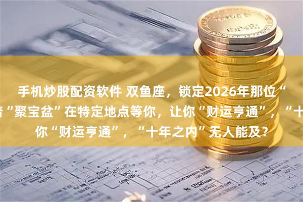 手机炒股配资软件 双鱼座，锁定2026年那位“已婚贵人”，会带着“聚宝盆”在特定地点等你，让你“财运亨通”，“十年之内”无人能及？